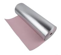 Rouleau de sticker mural 3D en mousse de lin - 50 cm x 10 m - Imperméable et couleur unie - Pour décoration d'intérieur, salon, chambre à coucher, salle de bain (rose)