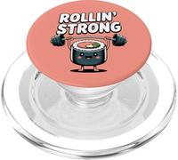 Rouleau de sushis Mignon pour s'entraîner avec des haltères PopSockets PopGrip pour MagSafe
