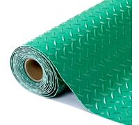 Rouleau de tapis de sol en caoutchouc antidérapant de 1,5 mm pour garage, salle de sport, sous-sol, entrepôt, découpable, antidérapant, 1,2 x 1 m (rouge)