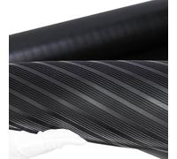 Rouleau de tapis de sol en caoutchouc de 3 mm d'épaisseur, noir, imperméable, antidérapant, plusieurs tailles (0,9 x 3,4 m)