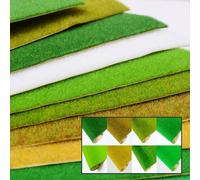 Rouleau de tapis d'herbe en nylon PA pour modélisme, y compris les tableaux de sable de terrain de guerre et les modèles architecturaux (I)