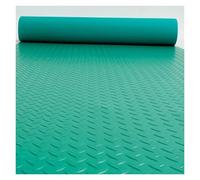 Rouleau De Tapis en Caoutchouc, Antidérapant, Imperméable Et Facile À Découper, Idéal pour Les Garages, Les Fourgonnettes, Largeur : 1 M. Épaisseur : 1,6 Mm(Green(1.6mm),1x2m)