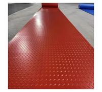 Rouleau De Tapis en Caoutchouc, Antidérapant, Imperméable Et Facile À Découper, Idéal pour Les Garages, Les Fourgonnettes, Largeur : 1 M. Épaisseur : 1,6 Mm(Red(1.6mm),1x2m)
