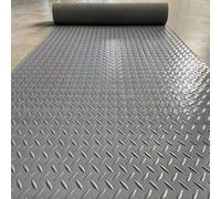 Rouleau de tapis en caoutchouc antidérapant robuste, feuille de diamant, imperméable et facile à couper pour intérieur et extérieur, garage, lit de camion, abri de jardin, salle de sport