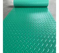 Rouleau de tapis en caoutchouc antidérapant robuste, feuille de diamant, imperméable et facile à couper pour intérieur et extérieur, garage, lit de camion, abri de jardin, salle de sport