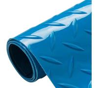 Rouleau de tapis en caoutchouc robuste - Feuille de diamant antidérapante pour l'intérieur et l'extérieur, imperméable, facile à couper, idéal pour les zones de travail, les rampes, les camionnettes