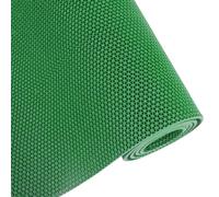 Rouleau de Tapis en Caoutchouc, Tapis de Drainage PVC Antidérapant 5mm Multicolore 1-15m(Green,4m)