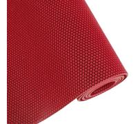 Rouleau de Tapis en Caoutchouc, Tapis de Drainage PVC Antidérapant 5mm Multicolore 1-15m(Red,5m)