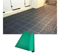 Rouleau de Tapis en Caoutchouc, Tapis de Garage en Caoutchouc SBR à Texture Diamant Multicolore, Plusieurs Tailles(Green,2.5mm 2.5x1m)