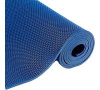 Rouleau de Tapis en Caoutchouc, Tapis de Sol Drainage en PVC 5 mm Multicolore 0,9X(1-10) m(Blue,0.9x7m)