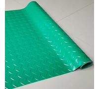 Rouleau de Tapis en Caoutchouc, Tapis de Sol Garage, Plaque Diamant, Rouleau en PVC, Multicolore, Plusieurs Tailles(Green,1x8m)