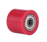 Rouleau de tendeur de chaîne de poulie de 8mm, Guide de roue de tendeur de curseur de curseur de poulie de chaîne d'entraînement pour la moto de vélo de rue ATV(rouge)