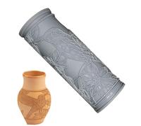 Rouleau de texture d'argile avec tampons à motifs | Outil de poterie à modeler | Dessins d'oiseaux, d'abeilles et de baleines pour la céramique, l'artisanat, l'artisanat d'argile, la Sculpture, les pr