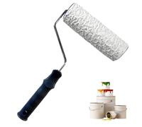 Rouleau de texture pour béton 18 x 5,5 cm DIY texturé professionnel | Outil d'impression béton pour allée extérieure, patio, allée, cour, commercial