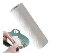 Rouleau de tissu de nettoyage 50x - serviettes de déchirure durable, lingettes réutilisables polyvalentes | Ragues à vaisselle absorbante pour le nettoyage de la maison, retrait des messages de la cui