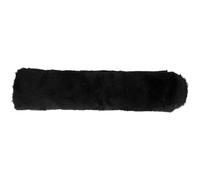 Rouleau de tissu - Fausse fourrure - Lapin - Noir - 30 cm x 1 m - 270 g/m2