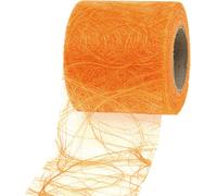 Rouleau de tissu non tissé 8cm x 25m abricot - Non-tissé de décoration, ruban cadeau, ruban de table pour décoration d'été et art floral