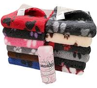 Rouleau de Tissu pour Panier antidérapant Vetfleece à Motif Pattes pour litière et Niche