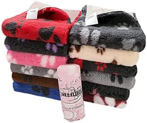 Rouleau de Tissu pour Panier antidérapant Vetfleece à Motif Pattes pour litière et Niche