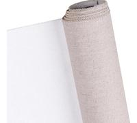 Rouleau de Toile de Coton Toile vierge professionnelle for peinture, rouleau de 5 m, une couche, peinture à l'huile acrylique, toile en lin mélangé, apprêtée, fournitures d'art for débutants(68cm)