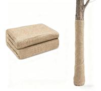 Rouleau de toile de jute naturelle de 101,6 cm x 3 m, tissu de toile de jute pour protection des plantes d'hiver, tissu respirant contre le gel, enveloppement d'arbre de jardin, arbuste (1 x 5 m)
