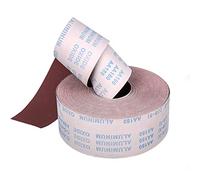 Rouleau de toile émeri - Grain 180 - 95 mm x 1 m - Abrasif - Flexible - Pour le ponçage et le polissage du métal, du verre, du bois