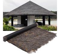 Rouleau De Toit En Chaume Artificiel Pour Tiki Bar,toit De Paille Mexicain Ignifugé Palapa Paille,imperméable Toit De Chaume Synthétique Pour Jardin,Chaume Artificiel Pour DI(Size:1*5m(3.2*16.4ft))