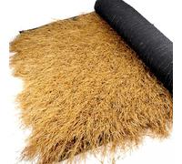 Rouleau de toit en herbe de chaume synthétique imperméable et ignifuge pour cabines Tiki, piscine, terrasse, plage, bars et décoration de fête hawaïenne (1 x 19 m)