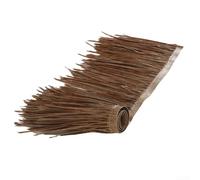 Rouleau de toiture de chaume artificielle, paille de chaume réaliste en polyéthylène pour décoration de cabane de bar Tiki, tapis imperméable pour jardin, terrasse, complexe, facile à installer, 100 x