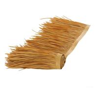 Rouleau de toiture de chaume artificielle, paille de chaume réaliste en polyéthylène pour décoration de cabane de bar Tiki, tapis imperméable pour jardin, terrasse, complexe, facile à installer, 100 x