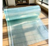 Rouleau de Toiture en Polycarbonate 150 x 1000 cm Résistants Aux UV Feuilles de Toit Transparent Facile à Couper pour Jardinage Abri de Voiture Agriculture, 1.2mm