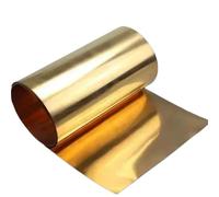 Rouleau de tôle de laiton Bande de cuivre-béryllium à haute élasticité ; feuille dureté épaisseur : 0,05 mm (0,1-3 mm)(0.8mmx200mmx200mm)