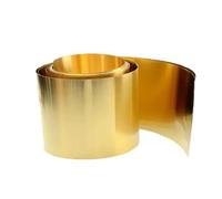 Rouleau de tôle de laiton Feuille de calage en laiton H62, épaisseur joint mince : 0,01/0,02/0,03/0,04/0,05/0,08/0,1/0,2/0,3/0,4/0,5/0,6/0,7/0,8/1 mm(0.5x100x100mm 1pc)