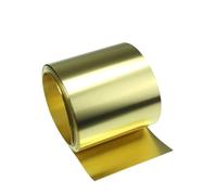 Rouleau de tôle de laiton Rouleau de feuille laiton 1 mètre longueur 10-60 mm largeur 0,1-0,5 d'épaisseur(0.2mm,15mmx1000mm)