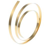 Rouleau de tôle de laiton Rouleau pratique de feuille laiton jaune fine 1000 mm x 10, avec film doré et marque-page/plaque estampée(0.03x10x1000mm)