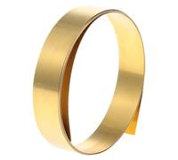 Rouleau de tôle de laiton Rouleau pratique de feuille laiton jaune fine 1000 mm x 10, avec film doré et marque-page/plaque estampée(0.1x10x1000mm)