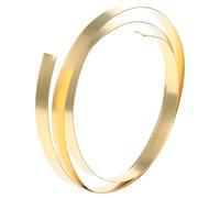 Rouleau de tôle de laiton Rouleau pratique de feuille laiton jaune fine 1000 mm x 10, avec film doré et marque-page/plaque estampée(0.6x10x1000mm)