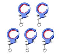 Rouleau de traction de câble avec guide circulaire, 5 pack | Ouverture du cadre fixée, canal de câble accessible, configuration à pince pour le routage des chemins de câbles