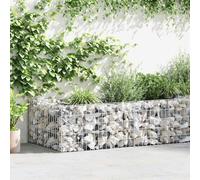 Rouleau de Treillis métallique en Acier, Barrière en Acier galvanisée de frontière Panneau Maille du planteur 180x90x50cm Gabion for Le Remplissage Roche