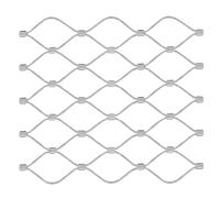 Rouleau de Treillis métallique en Acier, Filet de câble métallique en Acier Inoxydable 304, Argent 5cm, Maille 2mm, Tailles Multiples for intérieur et extérieur(100cm x 1000cm)
