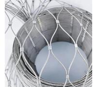 Rouleau de Treillis métallique en Acier, Grillage de Corde l'acier Inoxydable 304 for des Tailles Multiples argentées barrière(150x500cm)