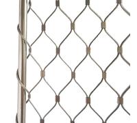 Rouleau de Treillis métallique en Acier, Maille de clôture en Corde Acier Inoxydable 304, Plusieurs Tailles argentées(0.4m x 9m)