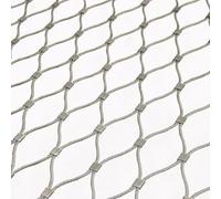 Rouleau de Treillis métallique en Acier, Tailles argentées de Maille câble métallique l'acier Inoxydable 304 for Le Jardin Balcon(0.5m x 10m)