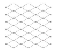 Rouleau de Treillis métallique en Acier, Tailles Multiples argentées de Maille câble métallique d'acier Inoxydable 304(50cm x 1000cm)