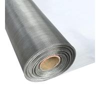 Rouleau de Treillis métallique tissé en Acier Inoxydable entièrement soudé, Maille 20, Tissu de quincaillerie, Grillage en Fil de Poulet pour Jardin, écran résistant 1x7m