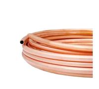 Rouleau de tube en cuivre rouge T2 de 1 m for serpentin de refroidissement CA, flexible et résistant à la corrosion for des systèmes de refroidissement efficaces(5 Meters 2x0.5mm)