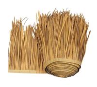 Rouleau De Tuiles De Chaume De 0,5 X 10 M, Clôture Décorative En Paille De Plastique PE, For Bar Tiki, Jardin, Terrasse, Gazebo, Stores Muraux