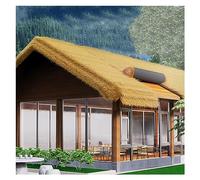 Rouleau de tuiles de toit extra long en plastique pour barres Tiki et tonnelles - 1 x 14 m (3,3 x 45,9 ft) - Rouleau de tuiles de toit en paille artificielle parfaite pour la décoration extérieure