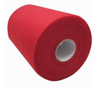 Rouleau de tulle 15,2 cm X 91,4 m 59 Couleurs Disponibles, chemin de table, nœud de chaise, tutu, couture, bricolage, tissu, mariage, fête emballage de cadeau red