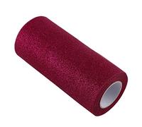 Rouleau de tulle à paillettes pour décoration de mariage (bordeaux)